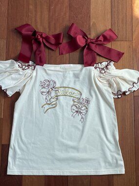 Liz Lisa Ribbon Shouldered top
